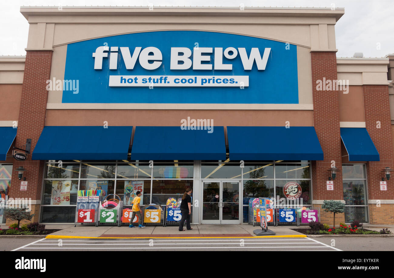 five below store in Rochester New York Stock Photo