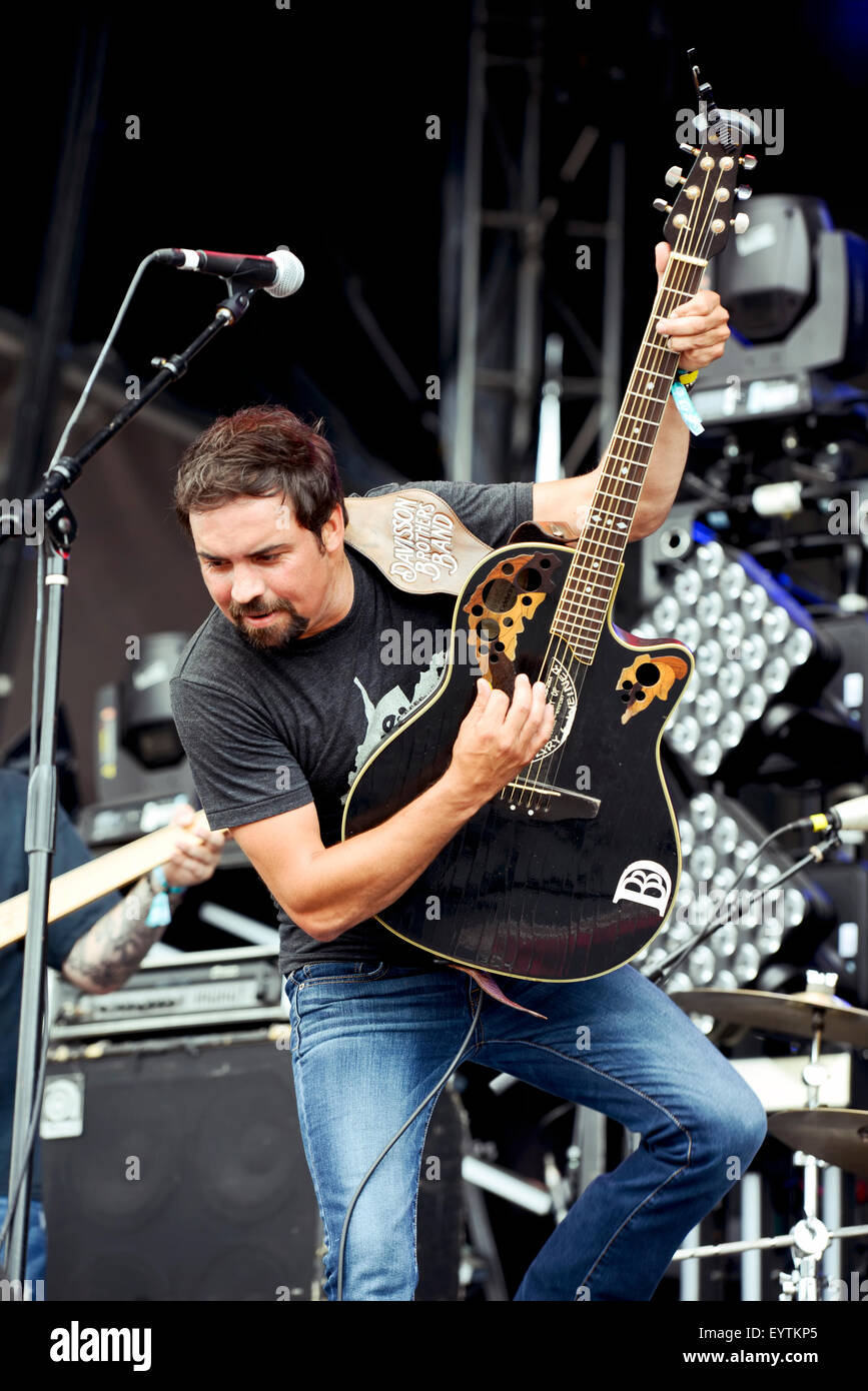 Donnie Davisson of the Davisson Brothers Band performing at the Carolina Country Music Festival at Myrtle Beach South Carolina Stock Photo