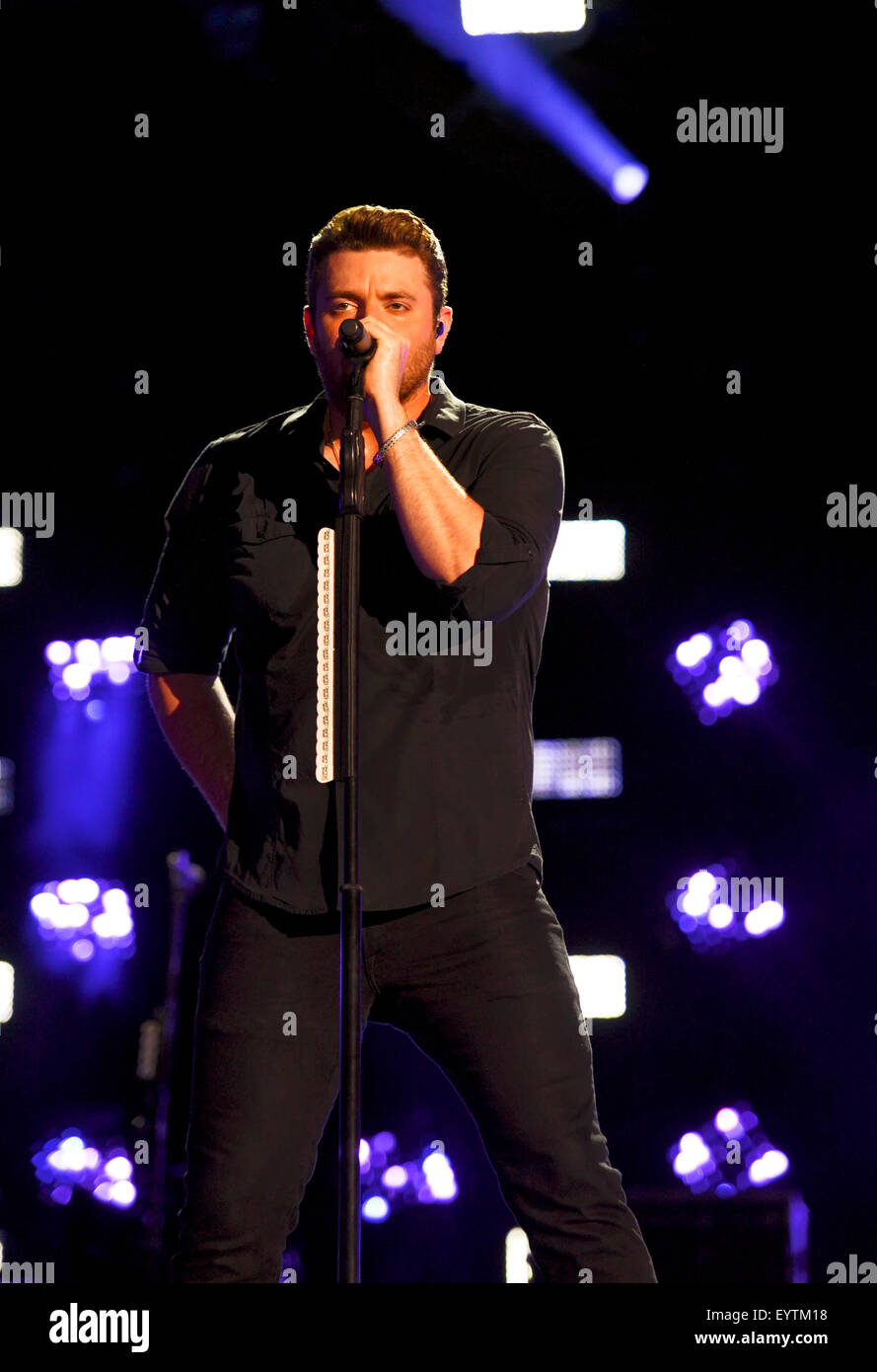 Chris Young  Performing at the CMA Music Festival in Nashville Tennessee Stock Photo