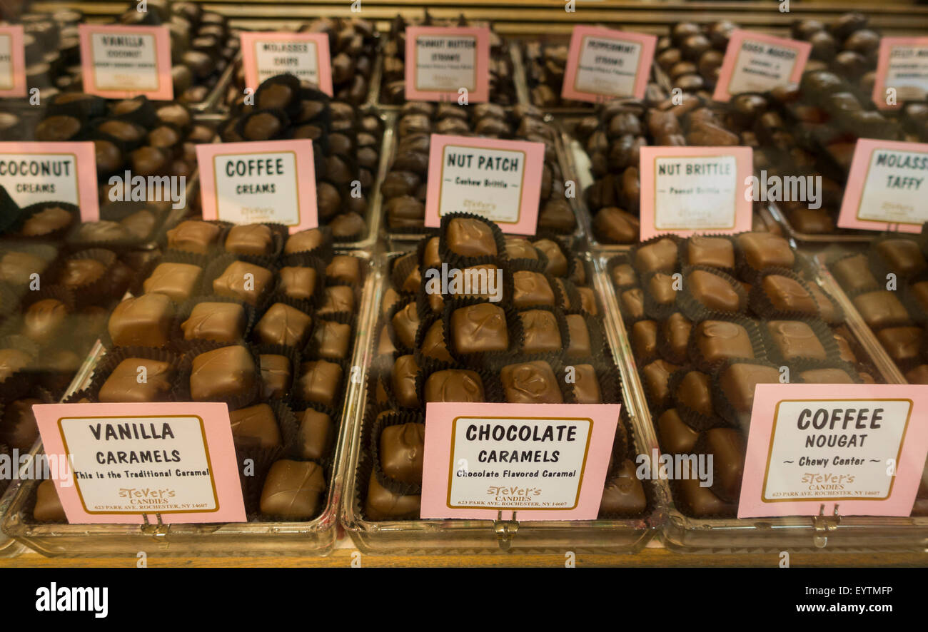 Steve's homemade candy shop Rochester NY Stock Photo Alamy