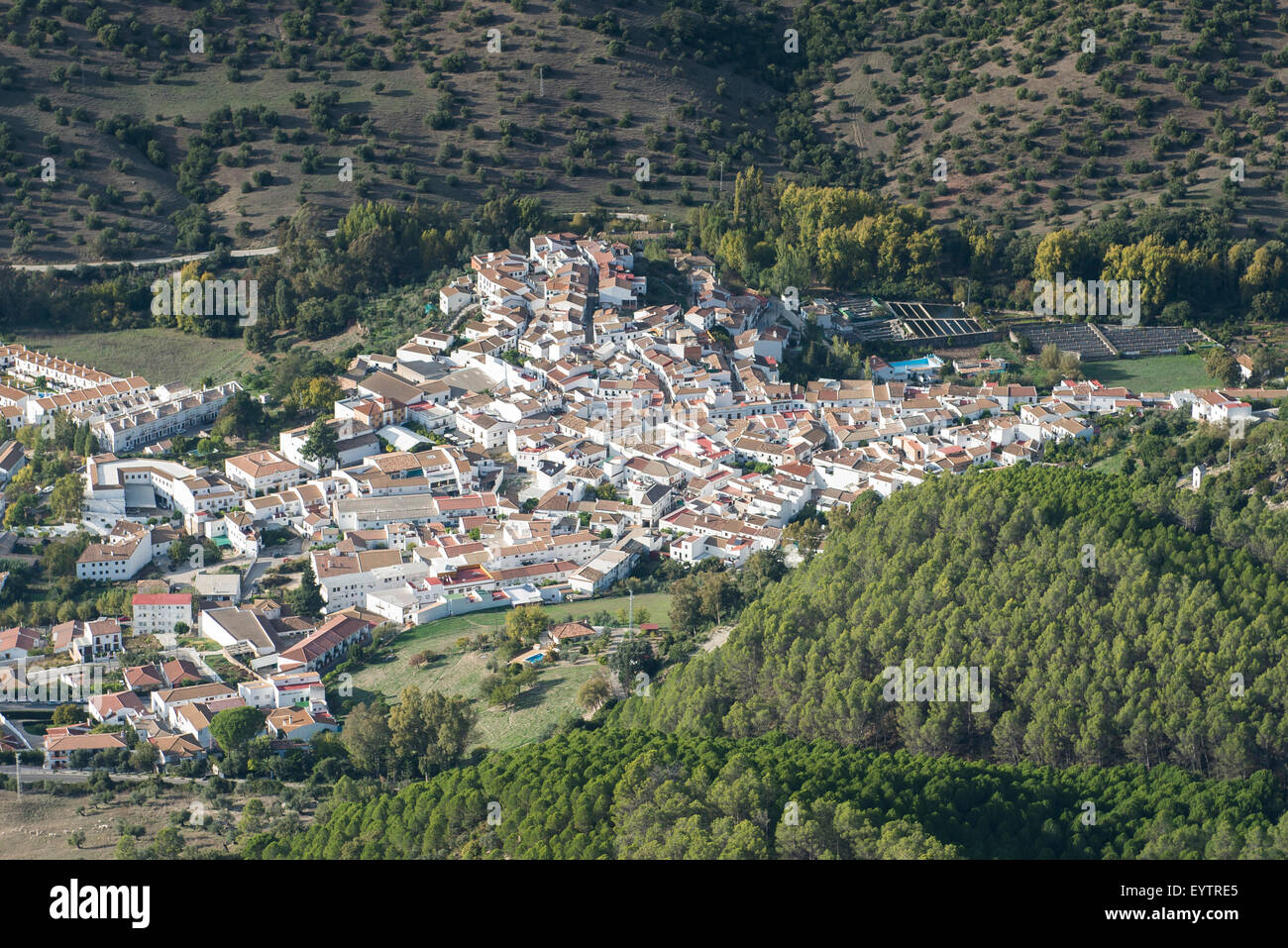 River Majaceite between the towns of El Bosque and Benamahoma on the  province of Cadiz, Spain Stock Photo - Alamy