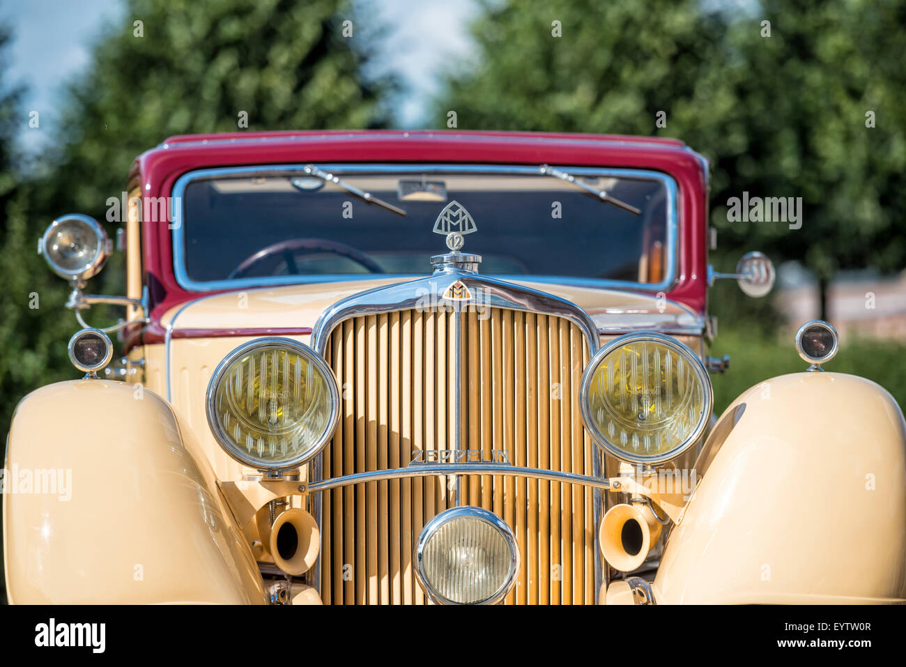 Schwetzingen, Baden-Wurttemberg, Germany, Maybach Zeppelin DS7, 1932 model, Classic-Gala, Concours d'Elégance in the baroque castle grounds Stock Photo