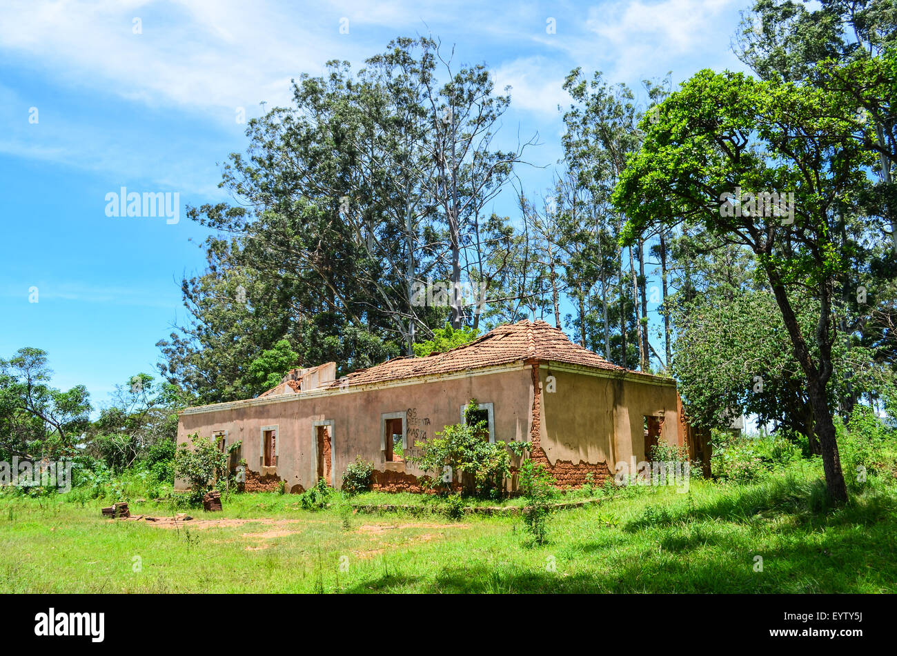 Ruins of a house in Angola