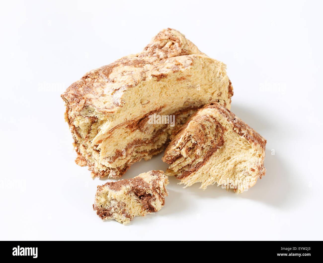 Marble sesame halva with cocoa Stock Photo