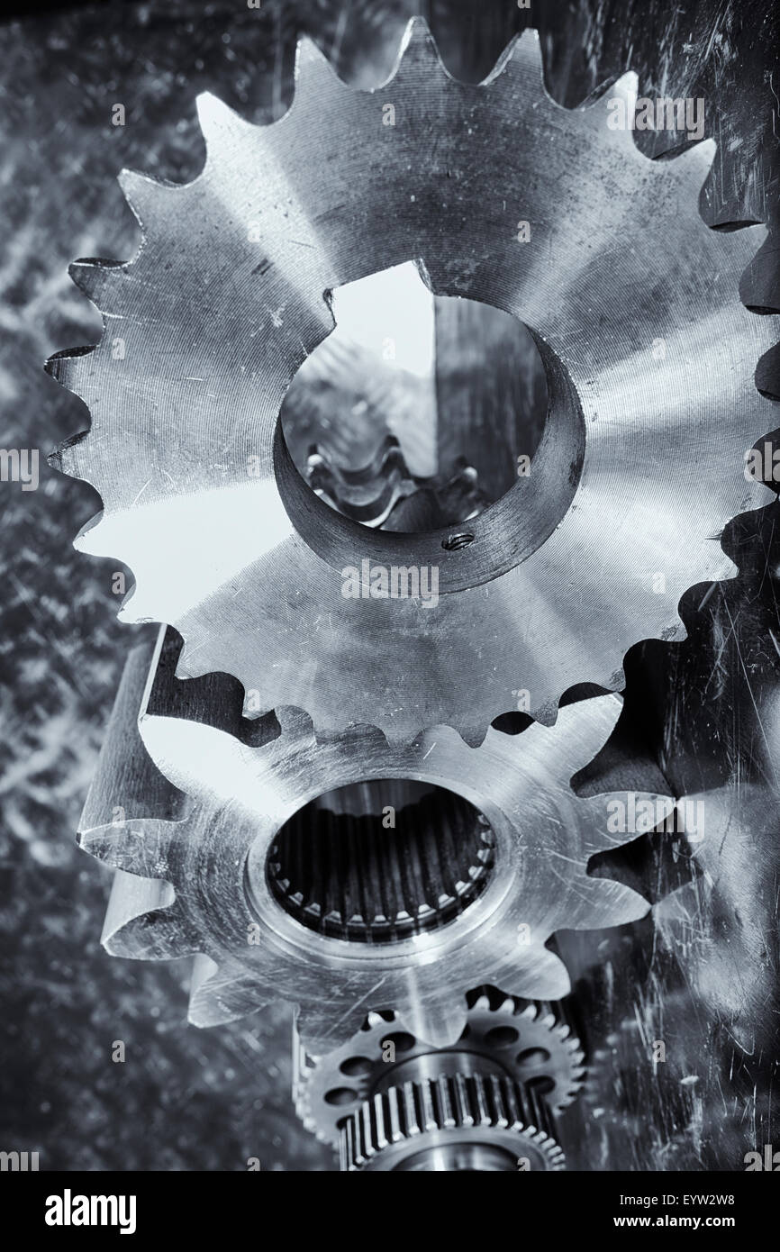 Teamwork gears hi-res stock photography and images - Alamy