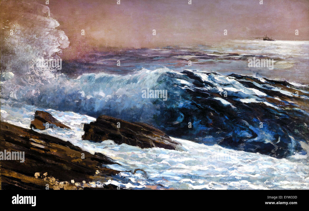 Winslow Homer, Sunlight on the Coast 1890 Oil on canvas. Toledo Museum of Art, Ohio, USA. Stock Photo