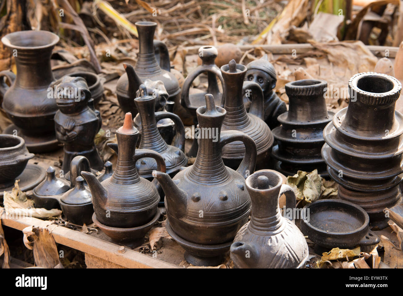 Traditional pottery, Dorze, Ethiopia Stock Photo Alamy