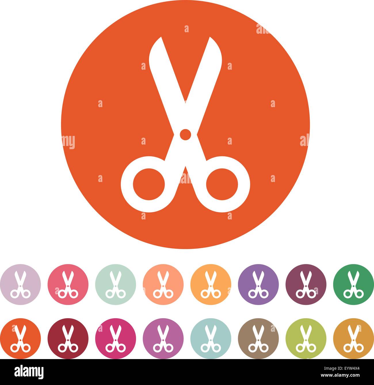 The scissors icon. Shears and clippers, cut off symbol. Flat Stock Vector Image & Art Alamy