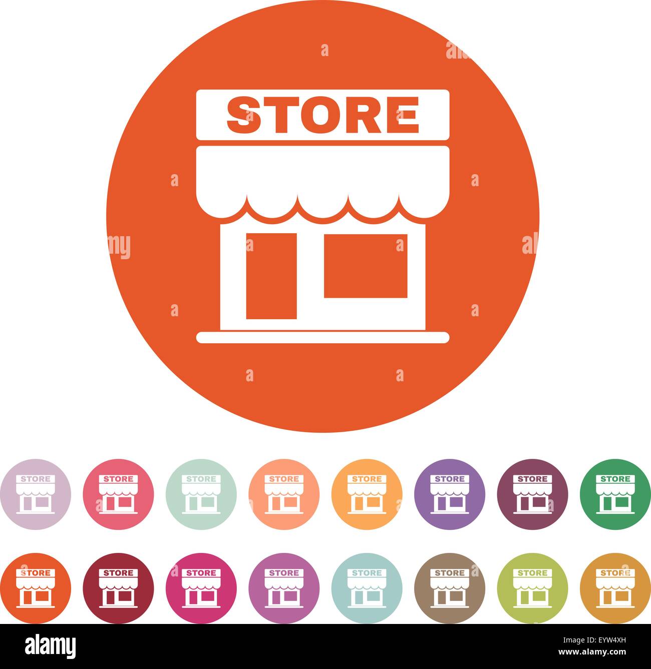 The store icon. Shop and retail, market symbol. Flat Stock Vector Image & Art Alamy