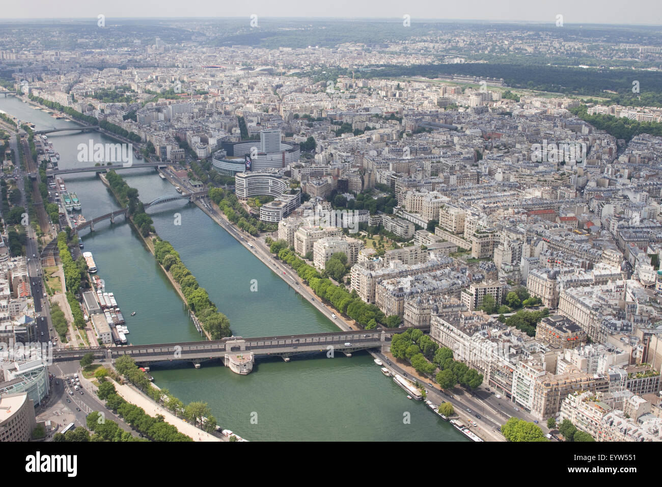 View from eiffel tower hi-res stock photography and images - Alamy