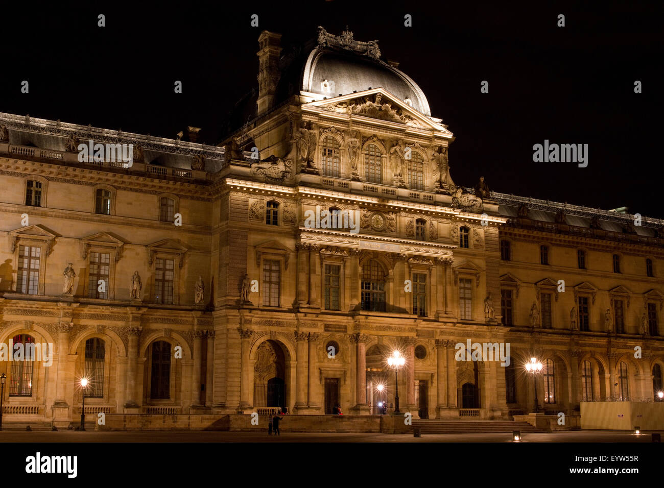 Pavillon Sully of the Louvre Palace (Palais du Louvre). Stock Photo