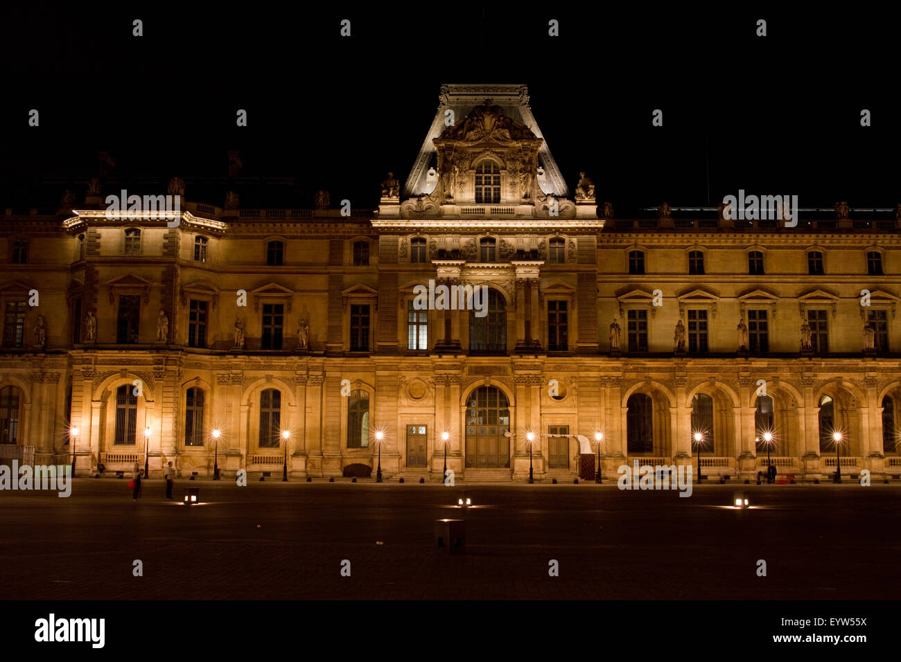 Pavillon Sully of the Louvre Palace (Palais du Louvre). Stock Photo