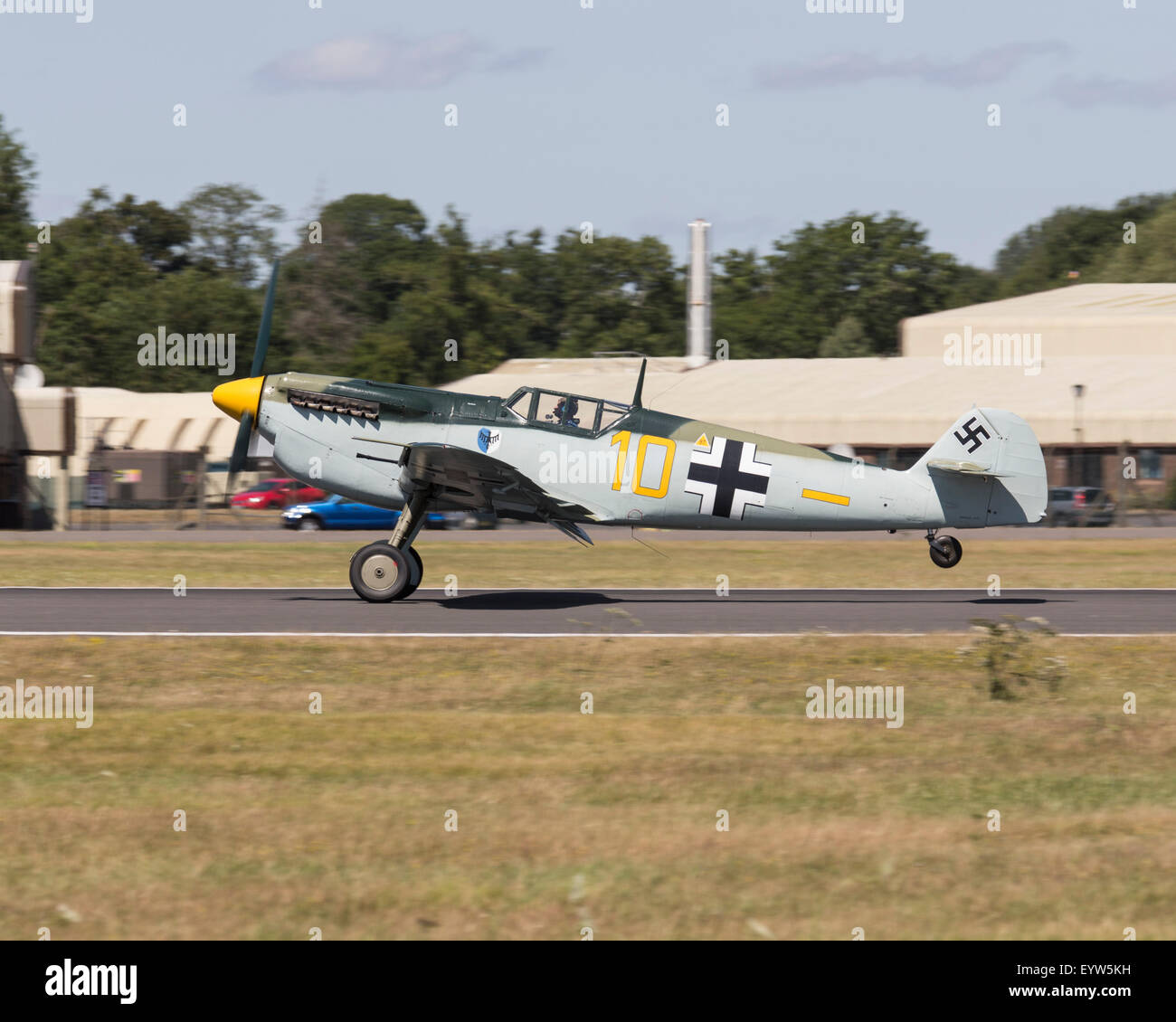 Me 109 'Buchon' flying at the 2015 Royal International Air Tattoo Stock Photo