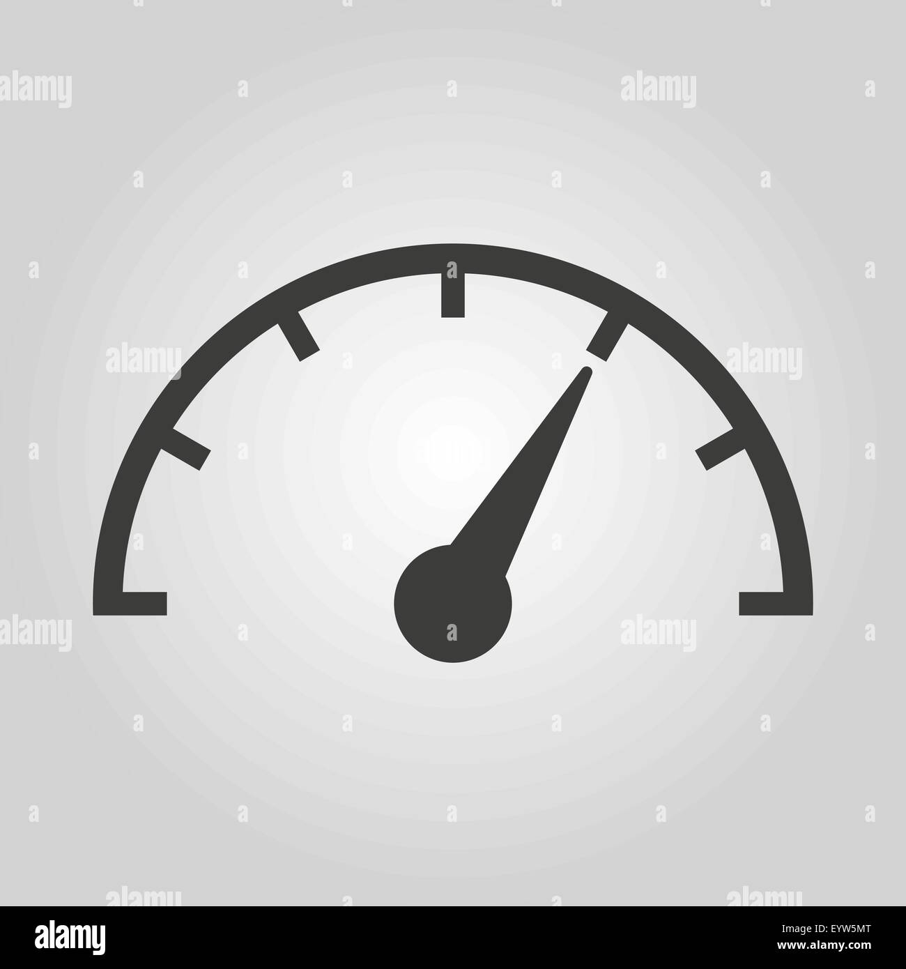 The tachometer, speedometer and indicator icon. Performance measurement