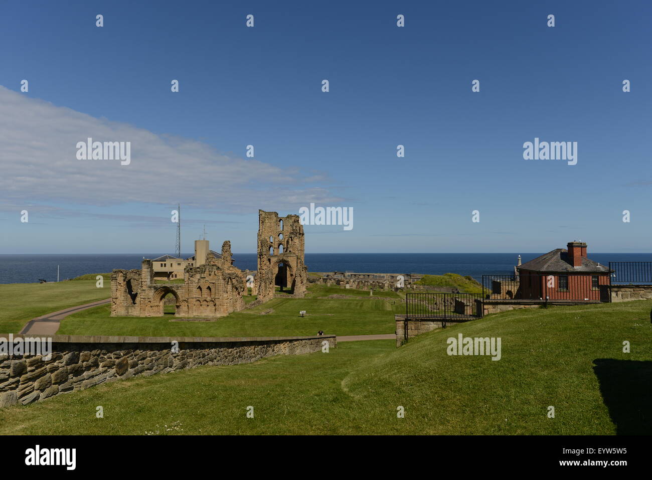 Tynemouth, Northumberland, UK,  tynemouth priory and castle Stock Photo