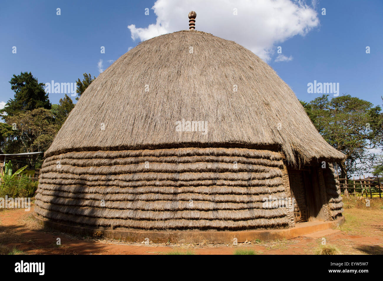 Traditional hut at the museum of Wolaita Sodo, Ethiopia Stock Photo