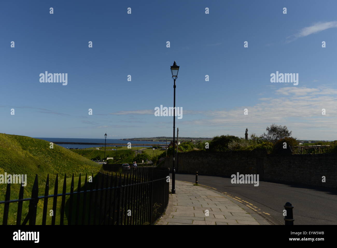 Tynemouth, Northumberland, UK, view out to sea Stock Photo Alamy
