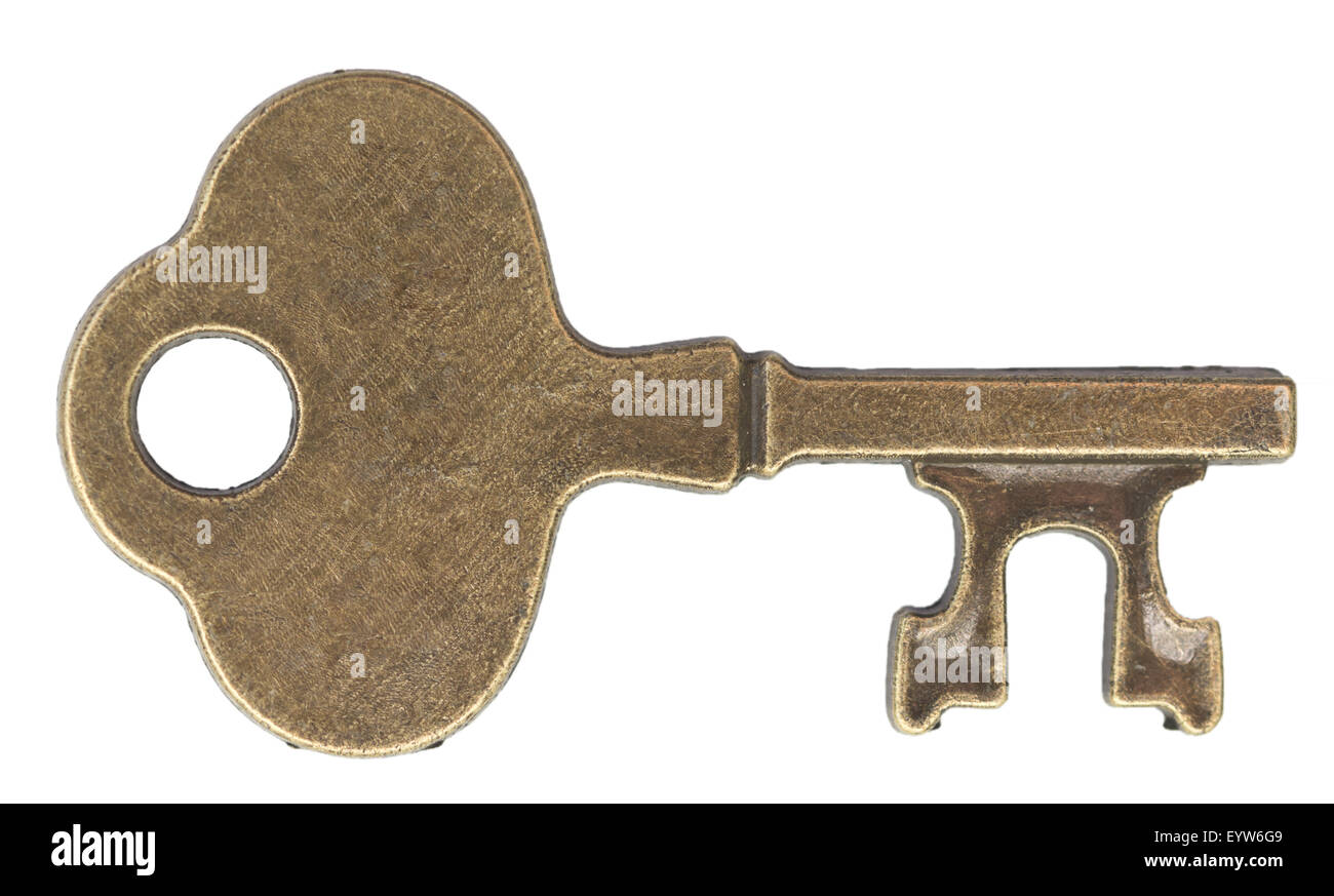 old key isolated on white background Stock Photo - Alamy