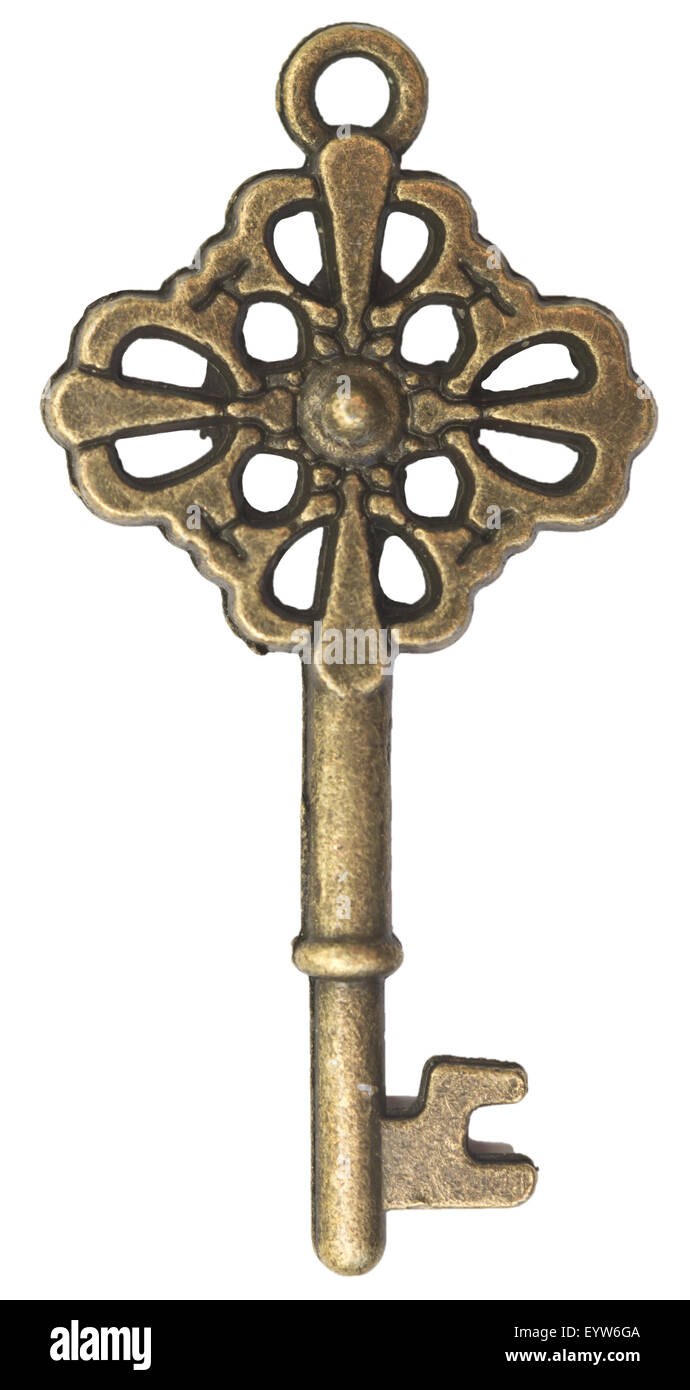 old key isolated on white background Stock Photo - Alamy