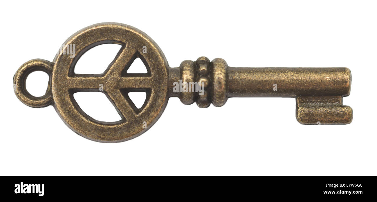 old key isolated on white background Stock Photo - Alamy
