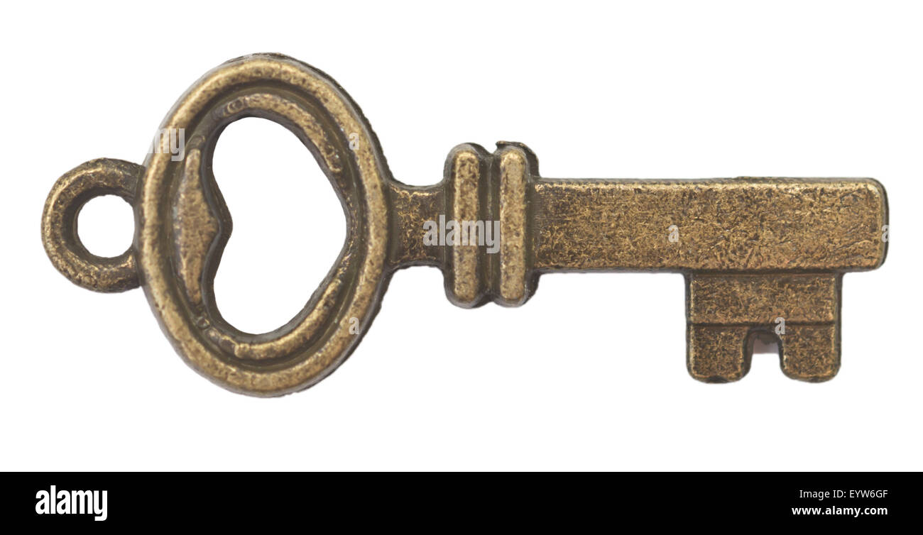 old key isolated on white background Stock Photo - Alamy