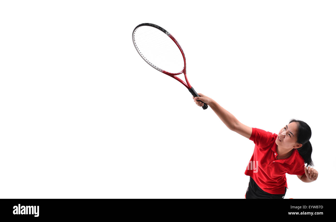 tennis player isolated on white background Stock Photo - Alamy