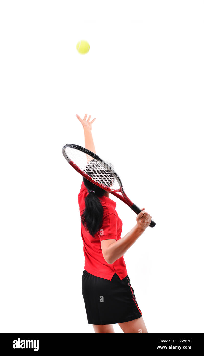 tennis player isolated on white background Stock Photo - Alamy