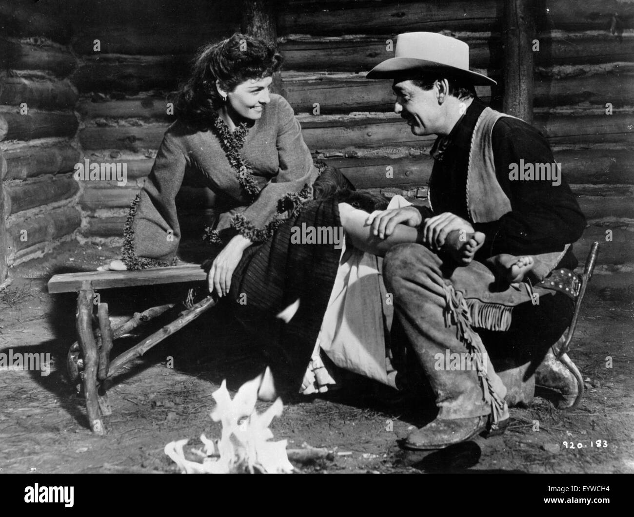 The Tall Men Year : 1955 Director : Raoul Walsh Clark Gable, Jane Russell Stock Photo