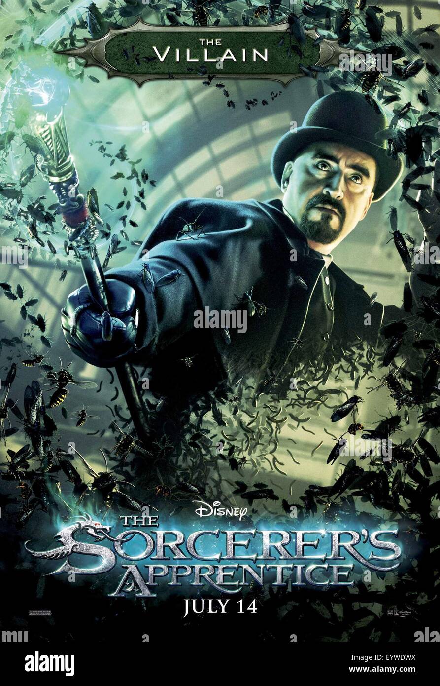 The Sorcerer's Apprentice ; Year : 2010 USA ; Director : Jon Turteltaub ; Alfred Molina ; Movie poster (USA) ; Walt Disney Pictures Stock Photo