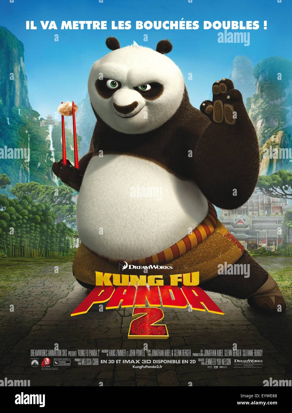 Kung Fu Panda: The Kaboom of Doom Year : 2011 USA Director : Jennifer Yuh  Animation French poster Stock Photo - Alamy