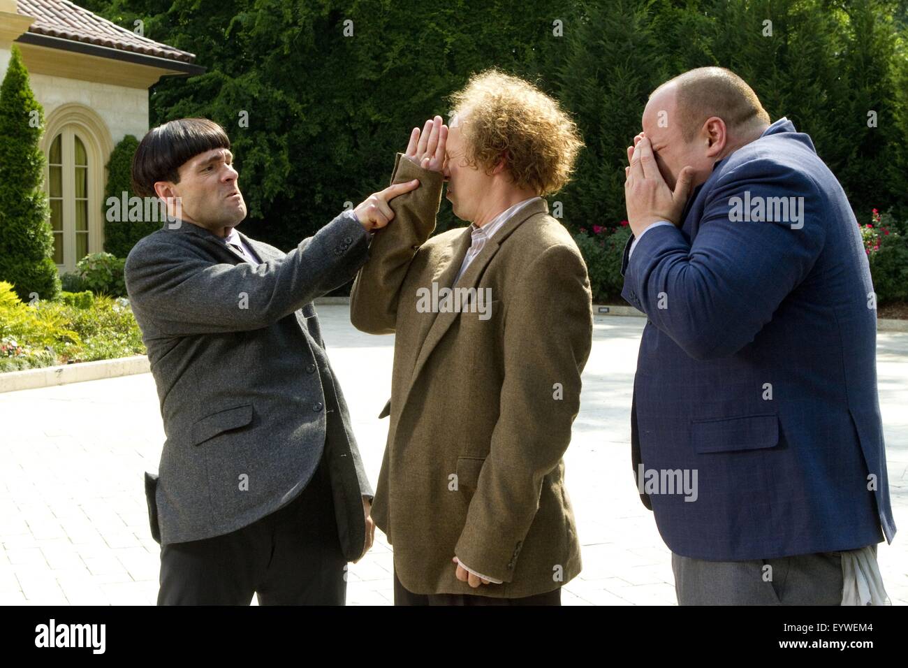 The Three Stooges ; Year : 2012 USA ; Director : Peter Farrelly, Bobby Farrelly ; Chris Diamantopoulos, Sean Hayes, Will Sasso ; Photo: Peter Iovino Stock Photo