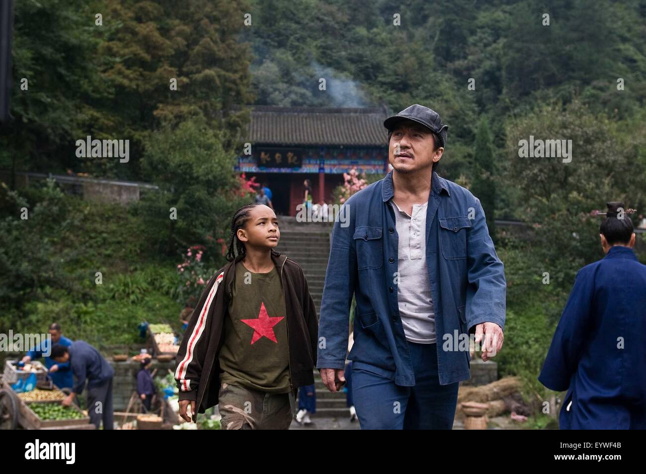 The Karate Kid ; Year : 2010 USA / China ; Director : Harald Zwart ; Jaden Smith, Jackie Chan ; Jasin Boland - 2009 Columbia TriStar Marketing Group, Inc., All Rights Reserved. Stock Photo