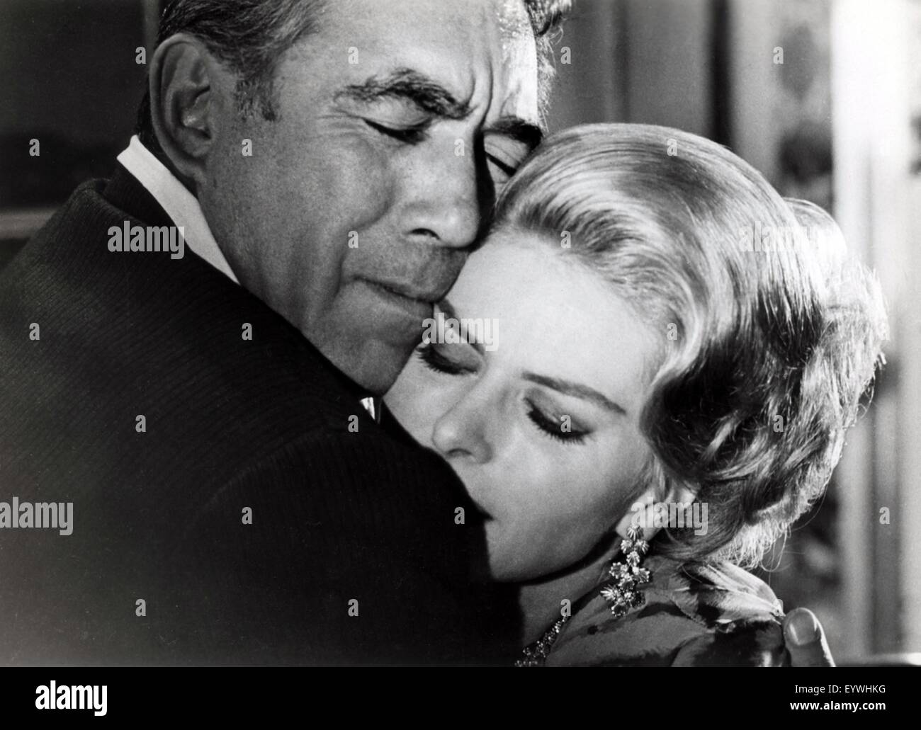 The Visit Year 1964 Usa Italy Director Bernhard Wicki Ingrid Bergman Anthony Quinn Photo Alberto Cocchi Stock Photo Alamy