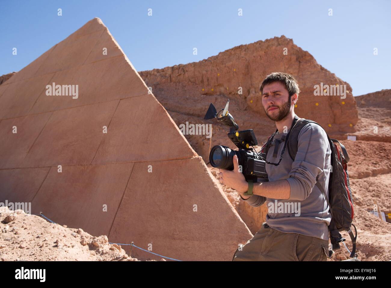 The Pyramid ; Year : 2014 USA ; Director : Gregory Levasseur ; James Buckley ; Photo: Didier Baverel Stock Photo