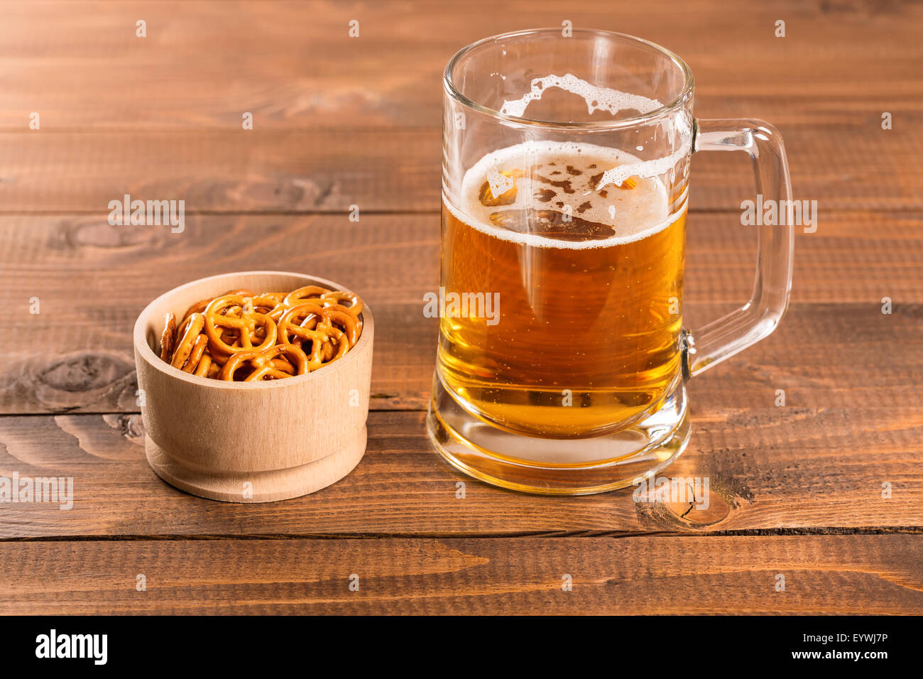Oktoberfest Beer Mug and traditional German pretzels Stock Photo Alamy