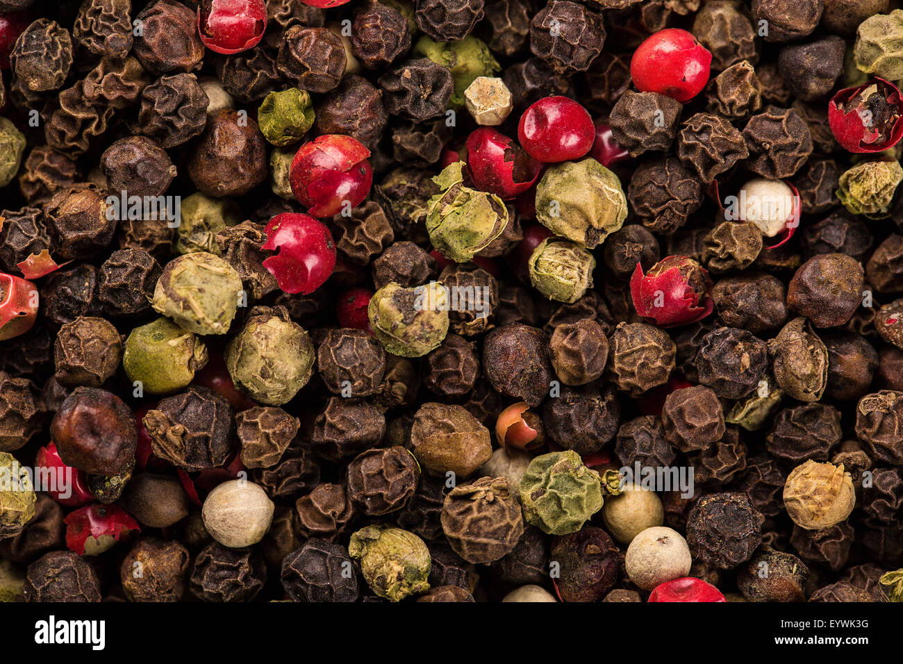 Aromatic mixture of pepper Stock Photo