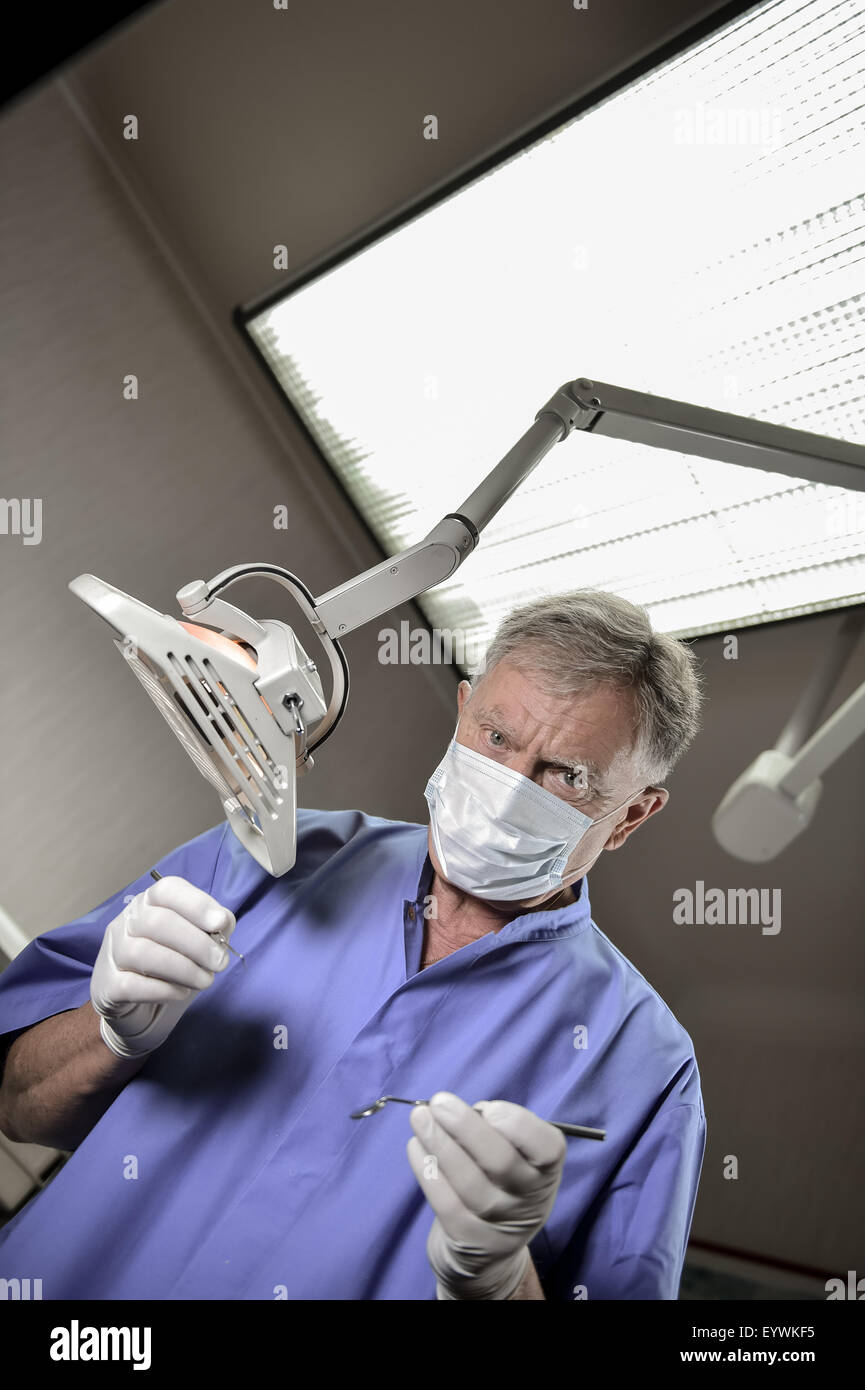 Dentist doing dental examination Stock Photo Alamy