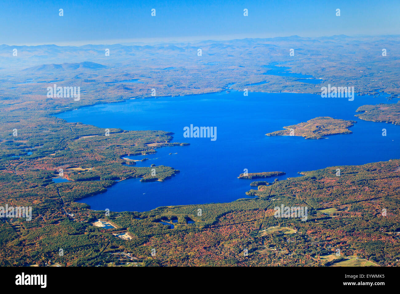 View of the Sebago Lake Stock Photo Alamy