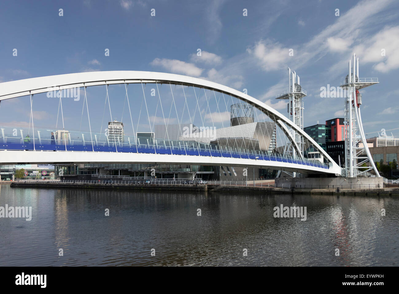 Millennium Lift Bridge, Salford Quays, Manchester, England, United ...