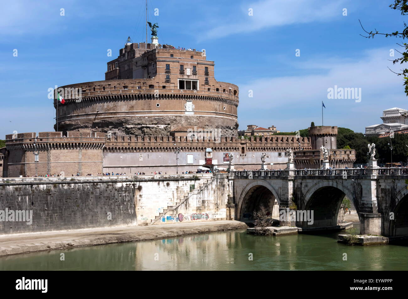 Castel Sant Angelo, Rome, Lazio, Italy, Europe Stock Photo