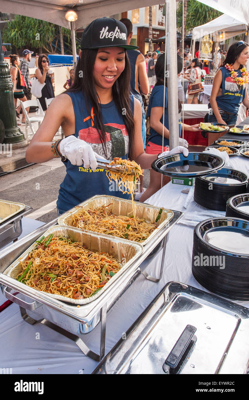 Annual Spam Jam Festival, Waikiki, Honolulu, Oahu, Hawaii, United