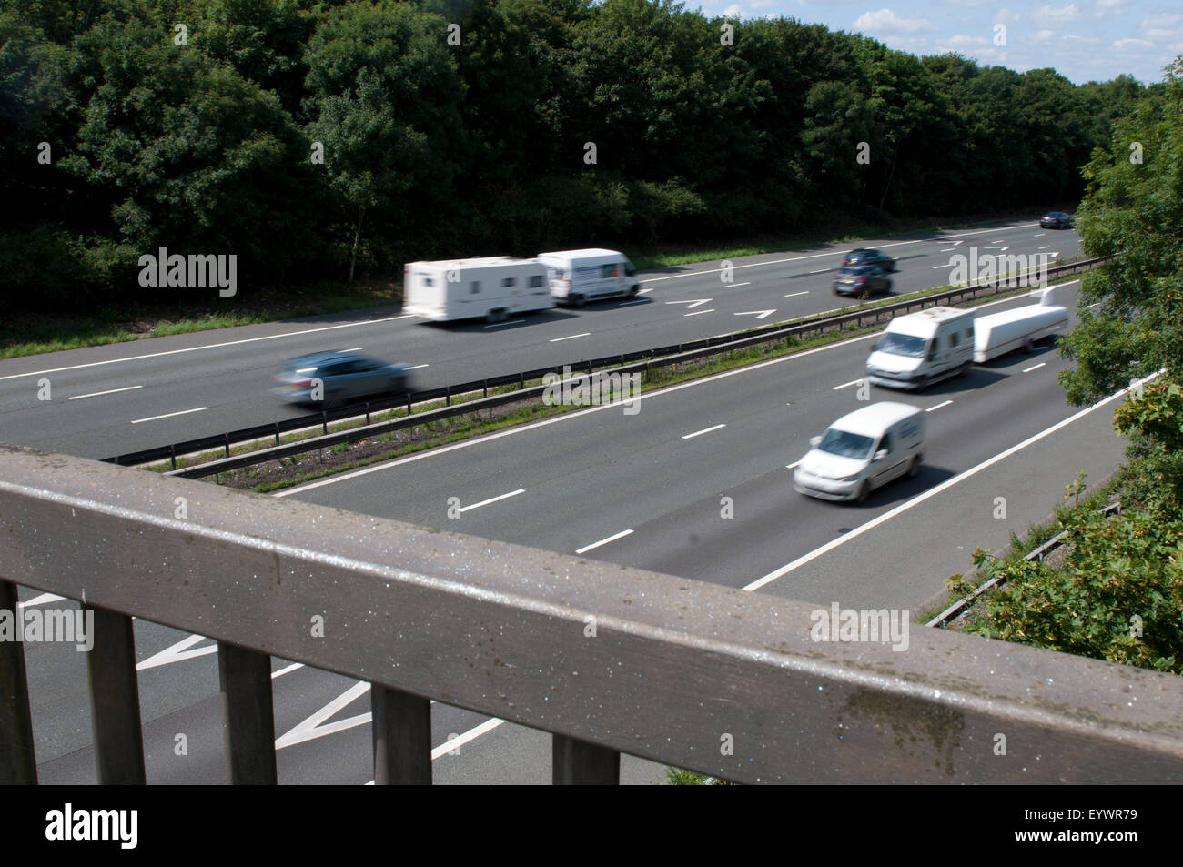 M6 motorway flyover hi-res stock photography and images - Alamy