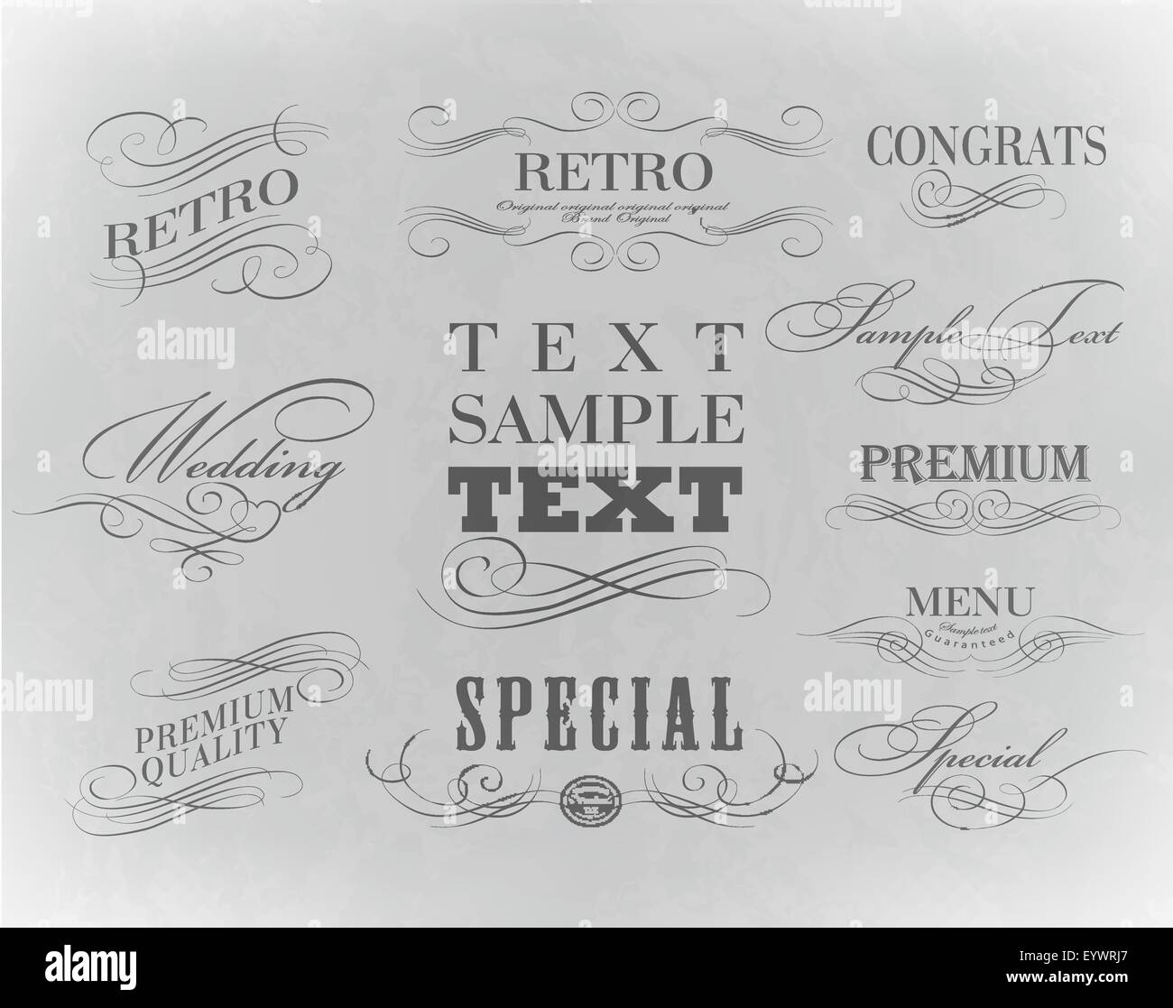 calligraphic design elements Stock Vector Image & Art - Alamy