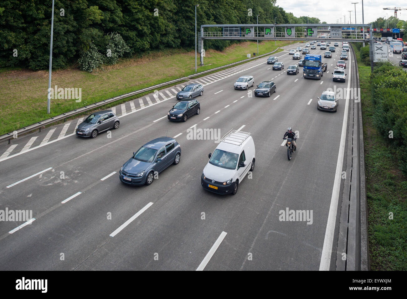 Belgium, Antwerp Berchem, R1 ring road Stock Photo Alamy