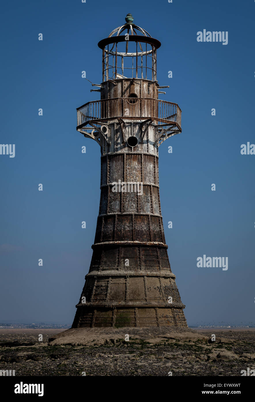 Whitford lighthouse north Gower A cast iron lighthouse built in 1865 to