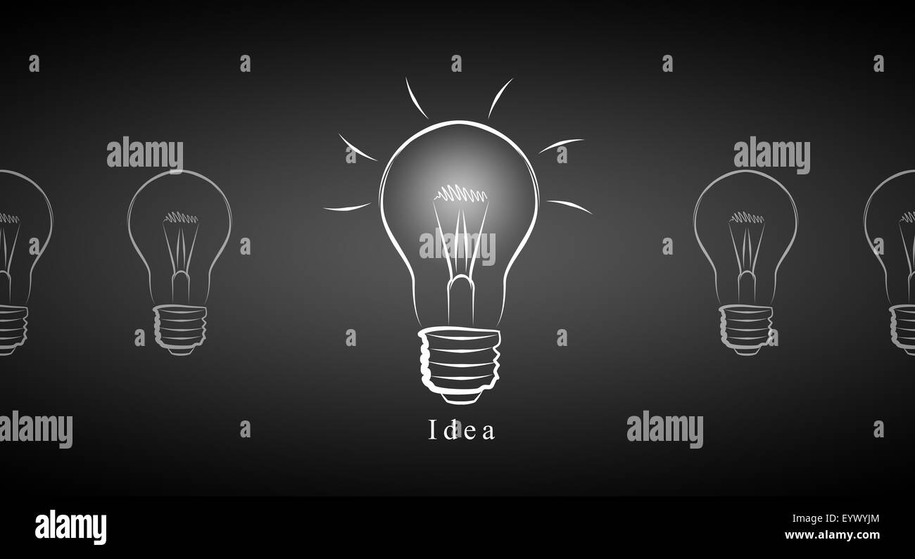 Light bulb business idea Stock Photo Alamy