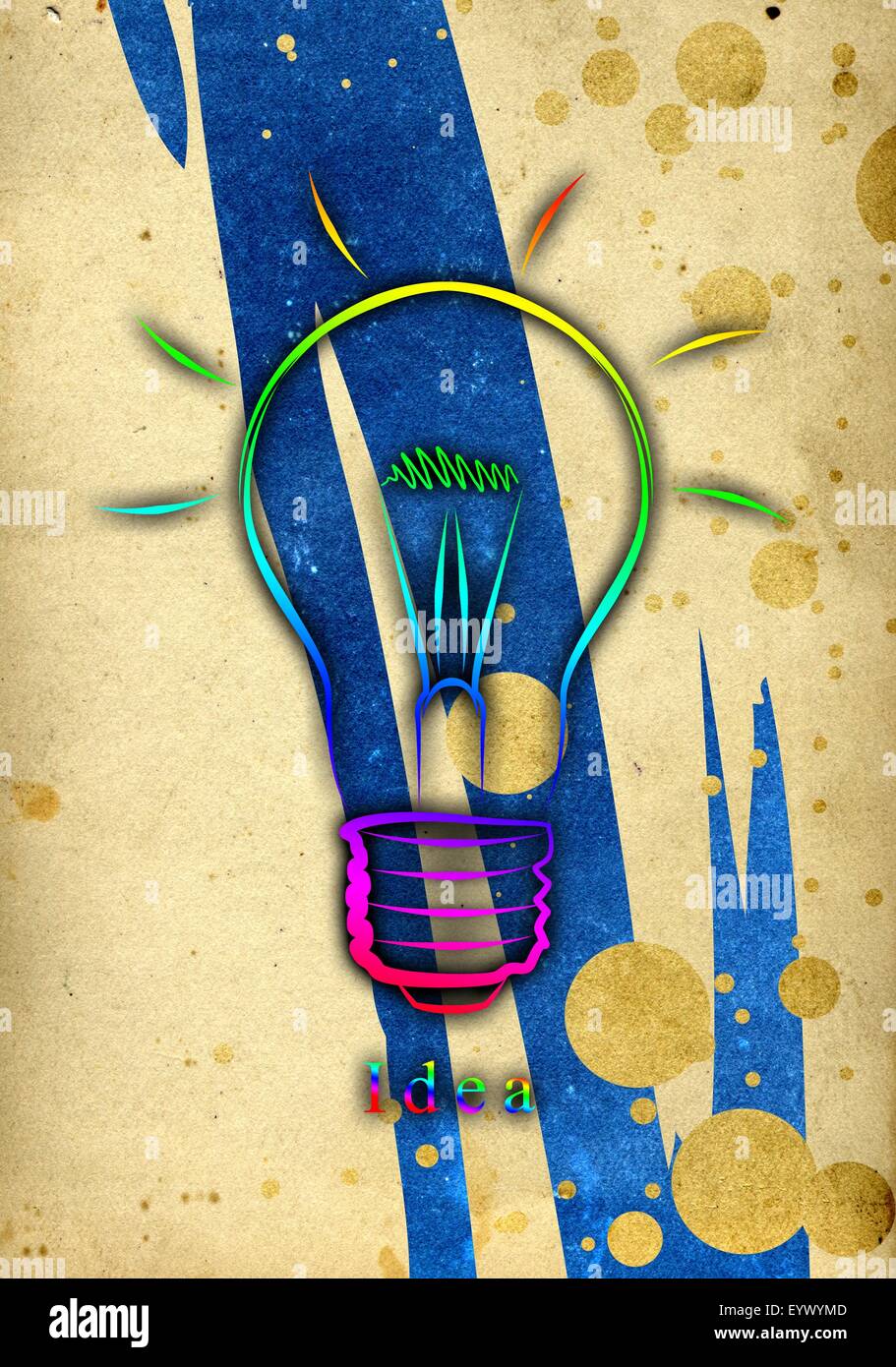 Light bulb business idea Stock Photo Alamy