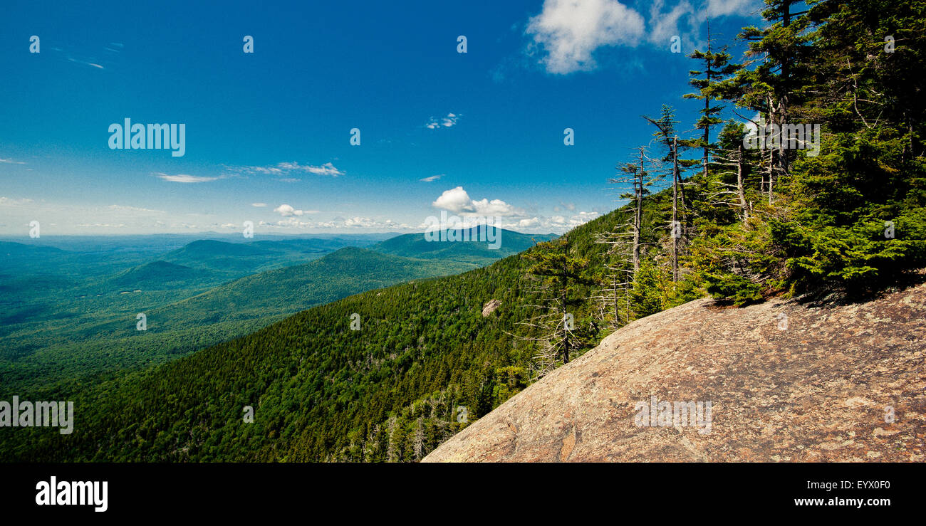 View of the White Mountains in New Hampshire. Stock Photo