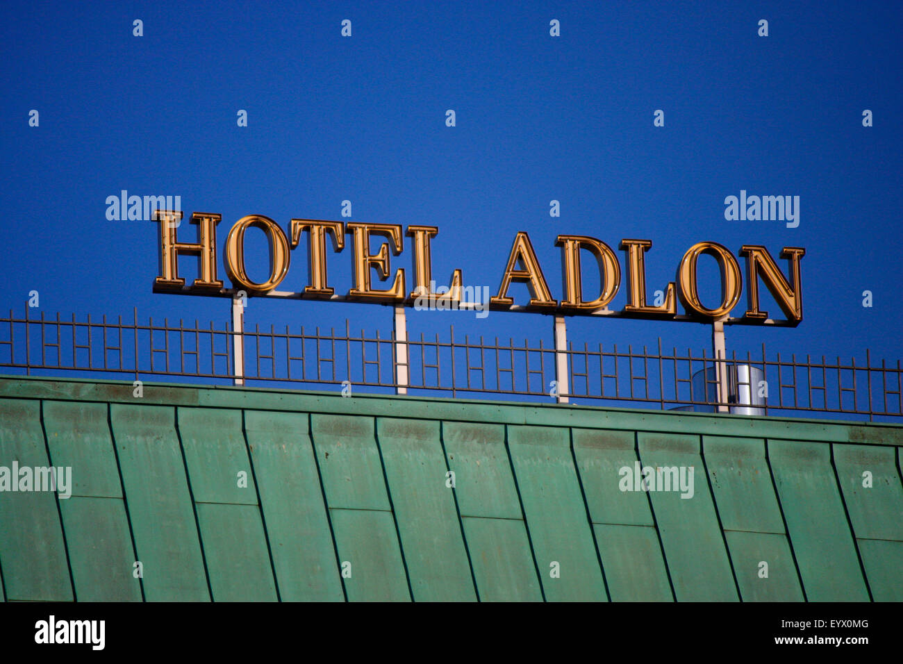 FEBRUARY 2012 - BERLIN: Hotel Adlon at the Pariser Platz in the Mitte district of Berlin. Stock Photo