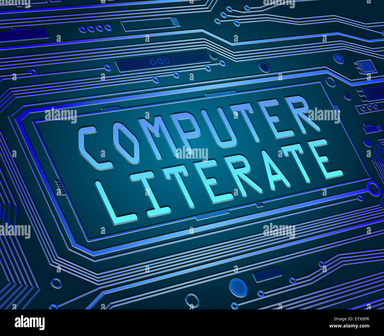 Computer literate concept Stock Photo - Alamy